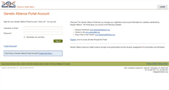 Desktop Screenshot of portal.geneticalliance.org