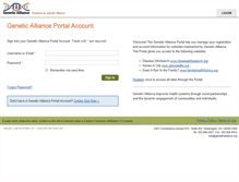 Tablet Screenshot of portal.geneticalliance.org